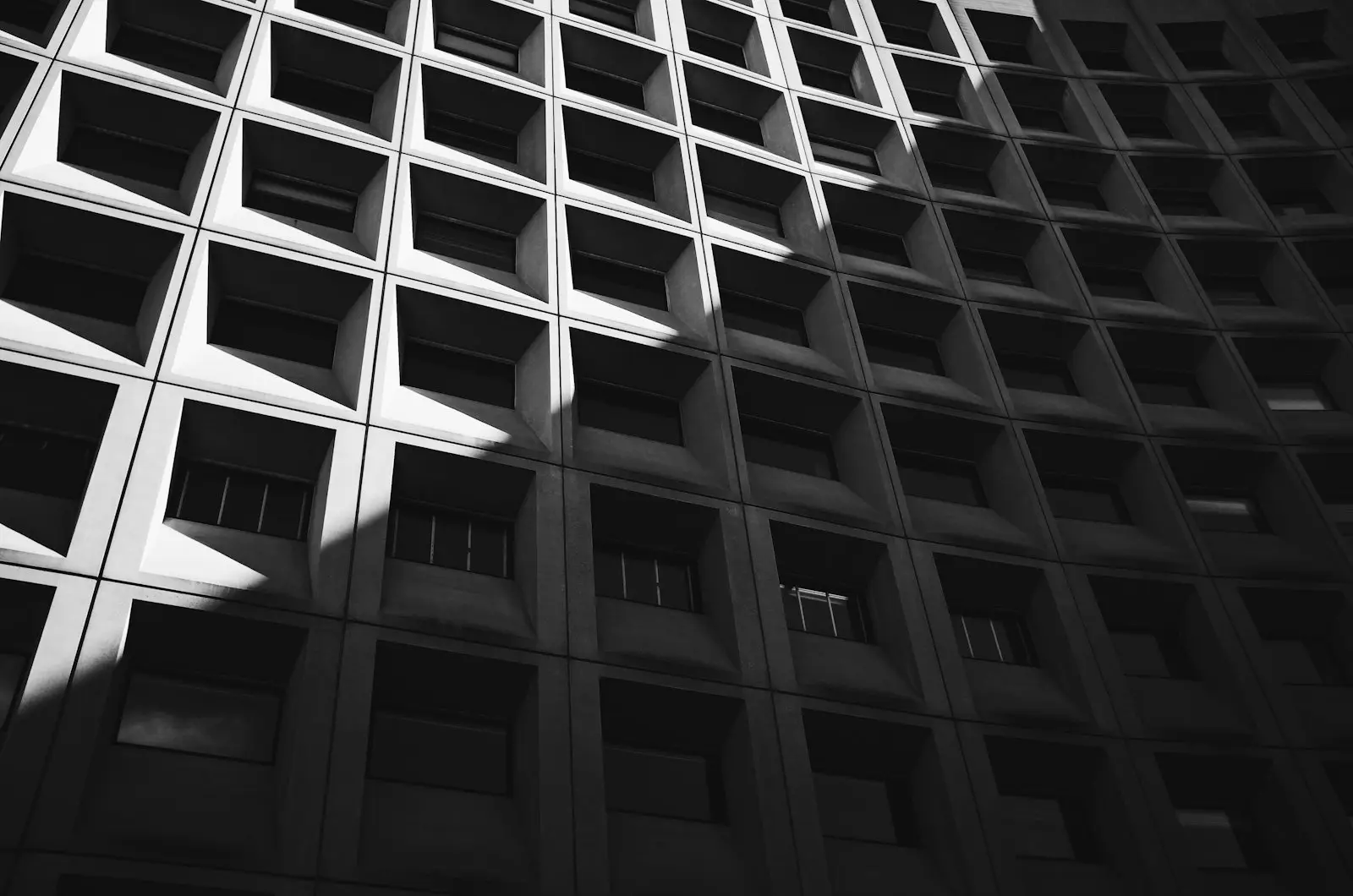 Facade grid, looking up