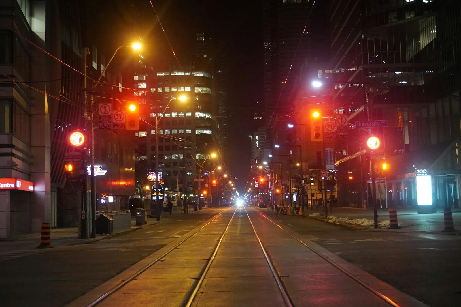 Queen Street West, rain, from Night Shift