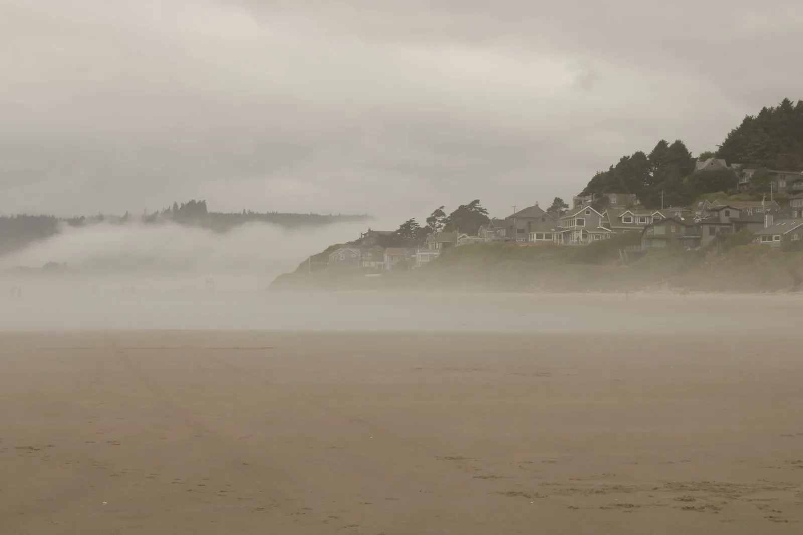Fog bank over the shoal