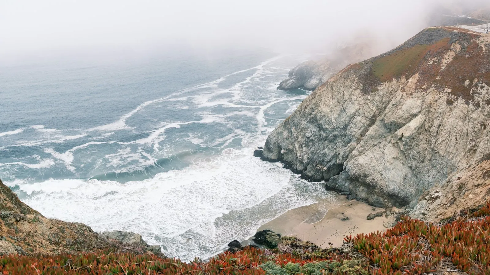 Surf below the lookout